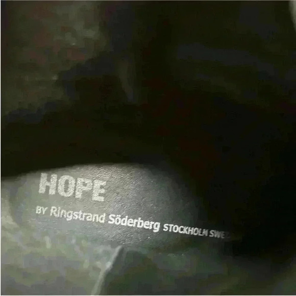 Hope By Ringstrand Soderberg Black Leather And Wool Boots Women's 37 US 6.5 EUC! - Picture 9 of 11